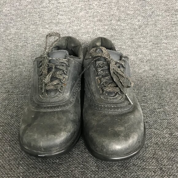 SAS Walk Easy Nero Black Leather Comfort Walking Shoes Sneakers Womens Size 12 - Picture 4 of 11
